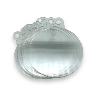 Clear Acrylic Christmas Ornament Blanks DIY Round - Pack of 100